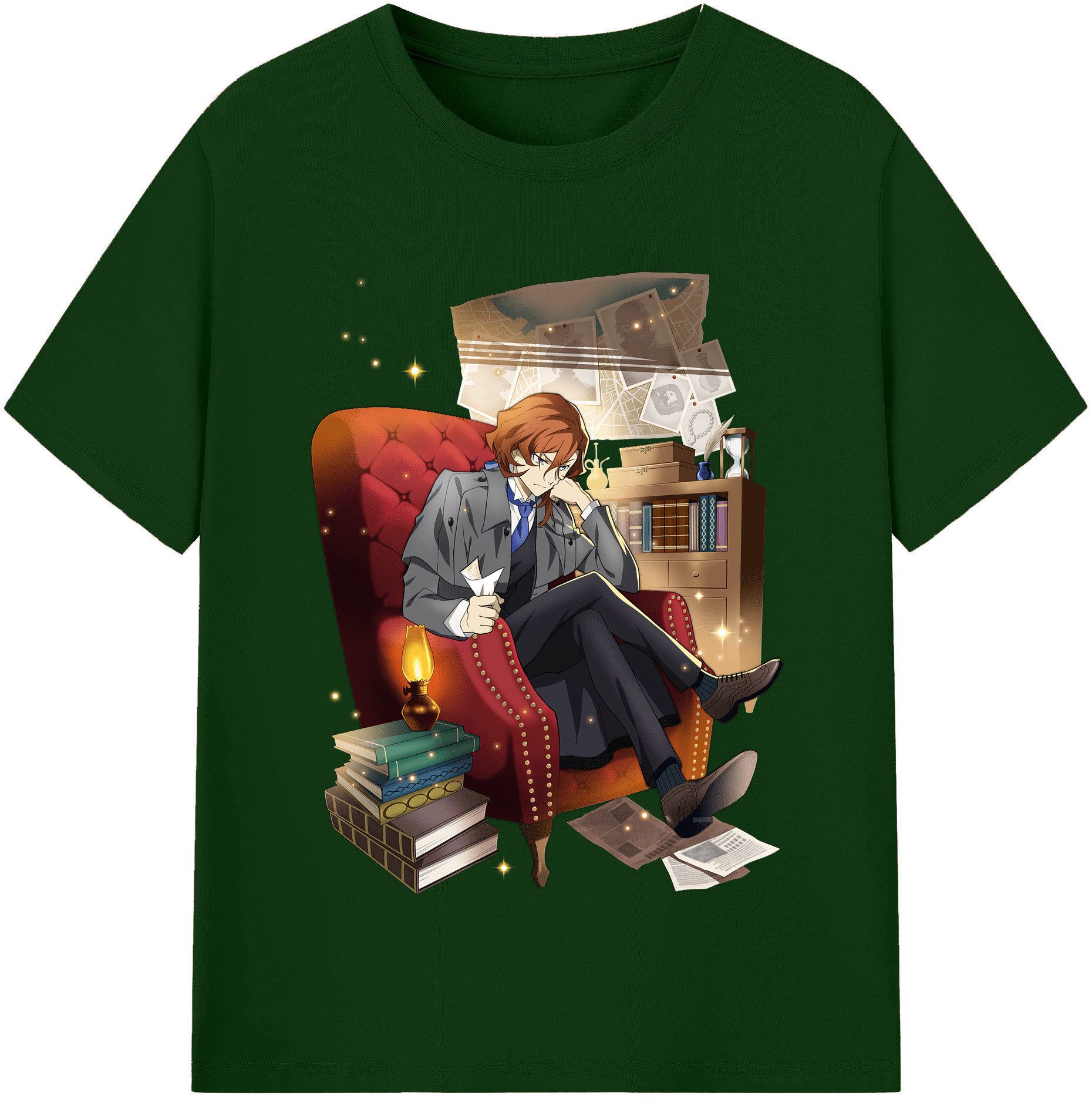 （画像用） 文豪ストレイドッグス Bungo Stray Dogs 綿100％半袖Tシャツ（フロントプリント）